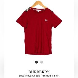 BURBERRY
Boys' Nova Check Trimmed T-Shirt (EUC)
Size: 14Y
